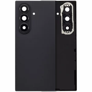 Back Cover Glass With Camera Lens For Samsung Galaxy Z Fold 7 5G (F966) (No Logo) (Aftermarket Plus) (Jet Black)