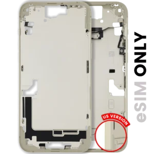 Mid-Frame Housing W/ Small Parts For iPhone 15 Plus (US Version) (Used OEM Pull: Grade B) (Yellow)