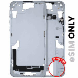 Mid-Frame Housing W/ Small Parts For iPhone 15 Plus (US Version) (Used OEM Pull: Grade A) (Blue)