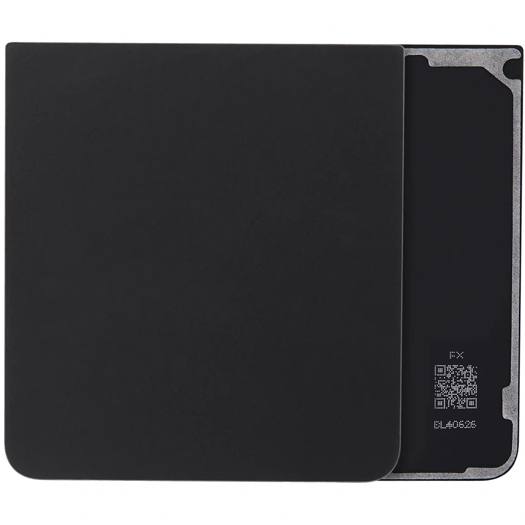 Bottom Back Cover Glass For Samsung Galaxy Z Flip 7 5G (F766) (No Logo) (Aftermarket Plus) (Jet Black)