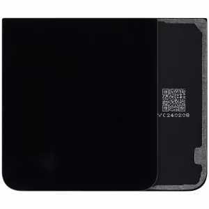 Bottom Back Cover Glass For Samsung Galaxy Z Flip 7 FE 5G (F761) (No Logo) (Aftermarket Plus) (Black)