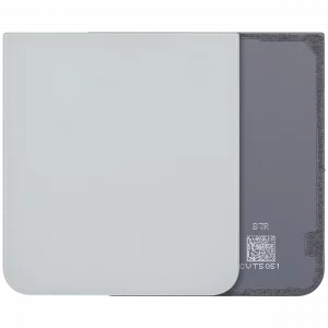 Bottom Back Cover Glass For Samsung Galaxy Z Flip 7 FE 5G (F761) (No Logo) (Aftermarket Plus) (White)
