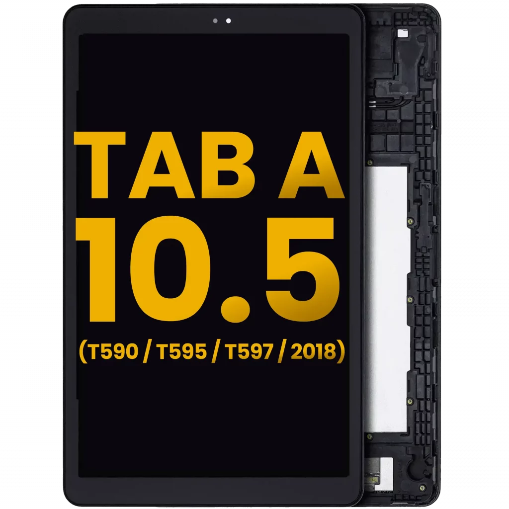 LCD Assembly With Frame For Samsung Galaxy Tab A 10.5" (T590 / T595 / T597) (2018) (Refurbished) (Black)