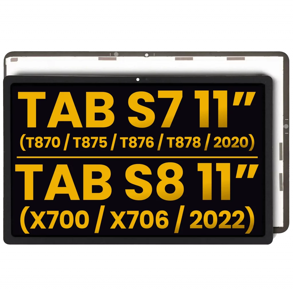 LCD Assembly Without Frame For Samsung Galaxy Tab S7 11" (2020) (T870 / T875 / T876 / T878) / Tab S8 11" (2022) (X700 / X706) (Refurbished) (All Colors)