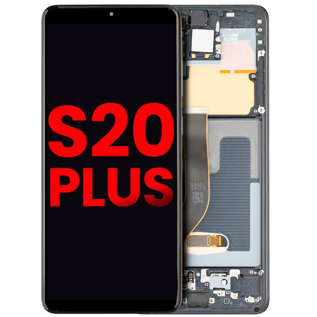 OLED Assembly With Frame For Samsung Galaxy S20 Plus 5G (Aftermarket Plus) (Cosmic Black)