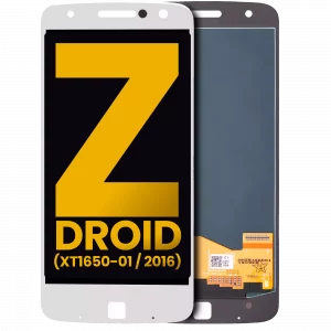 LCD Assembly Without Frame For Motorola Moto Z / Moto Z Droid (XT1650-01 / 2016) (Refurbished) (White)