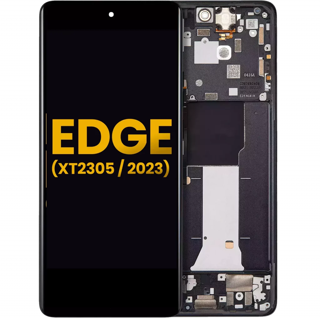 OLED Assembly With Frame For Motorola Moto Edge (XT2305 / 2023 ) (Refurbished) (Eclipse Black)