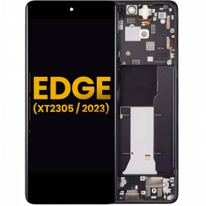 OLED Assembly With Frame For Motorola Moto Edge (XT2305 / 2023 ) (Refurbished) (Eclipse Black)