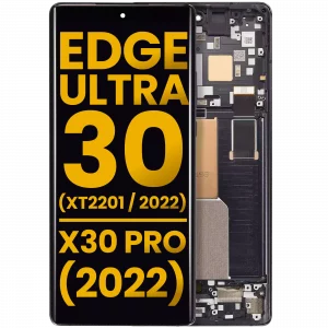OLED Assembly Without Frame For Motorola Edge 30 Ultra (XT2201 / 2022) / Motorola Moto X30 Pro (2022) (Refurbished) (Interstellar Black)