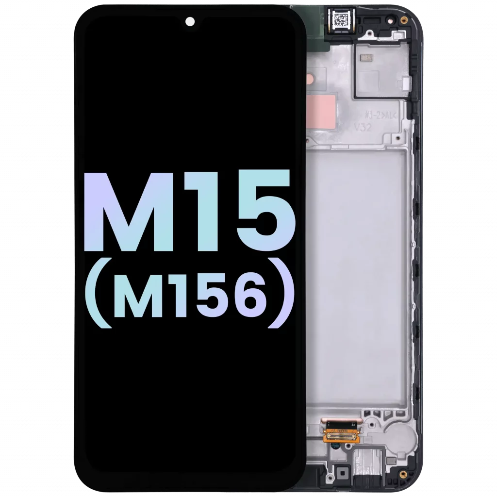 OLED Assembly With Frame Compatible For Samsung Galaxy M15 (M156 / 2024) (Service Pack) (Gray)