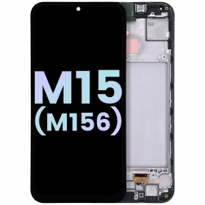 OLED Assembly With Frame For Samsung Galaxy M15 (M156 / 2024) (Service Pack) (Gray)