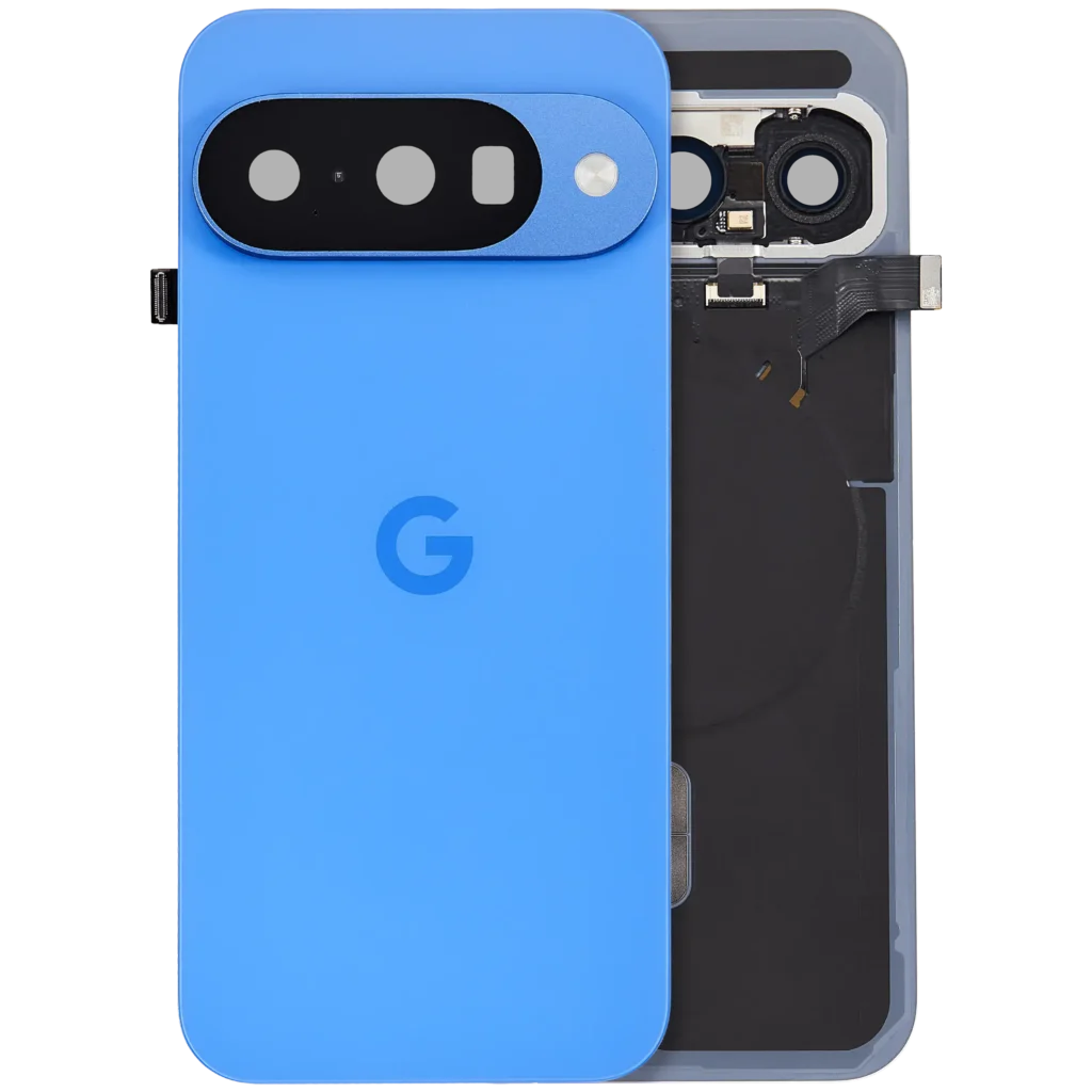 Back Cover Housing With Small Components Pre-Installed For Google Pixel 10 (Used OEM Pull: Grade A) (Indigo)