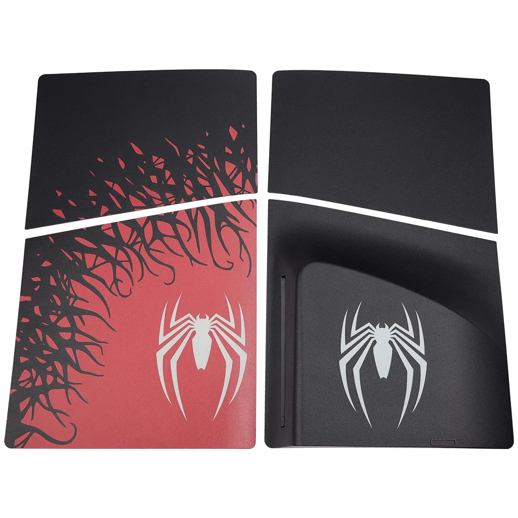 Faceplate Cover (Top & Bottom) For Sony PlayStation 5 Pro (Disc Edition) (Spider-Man)