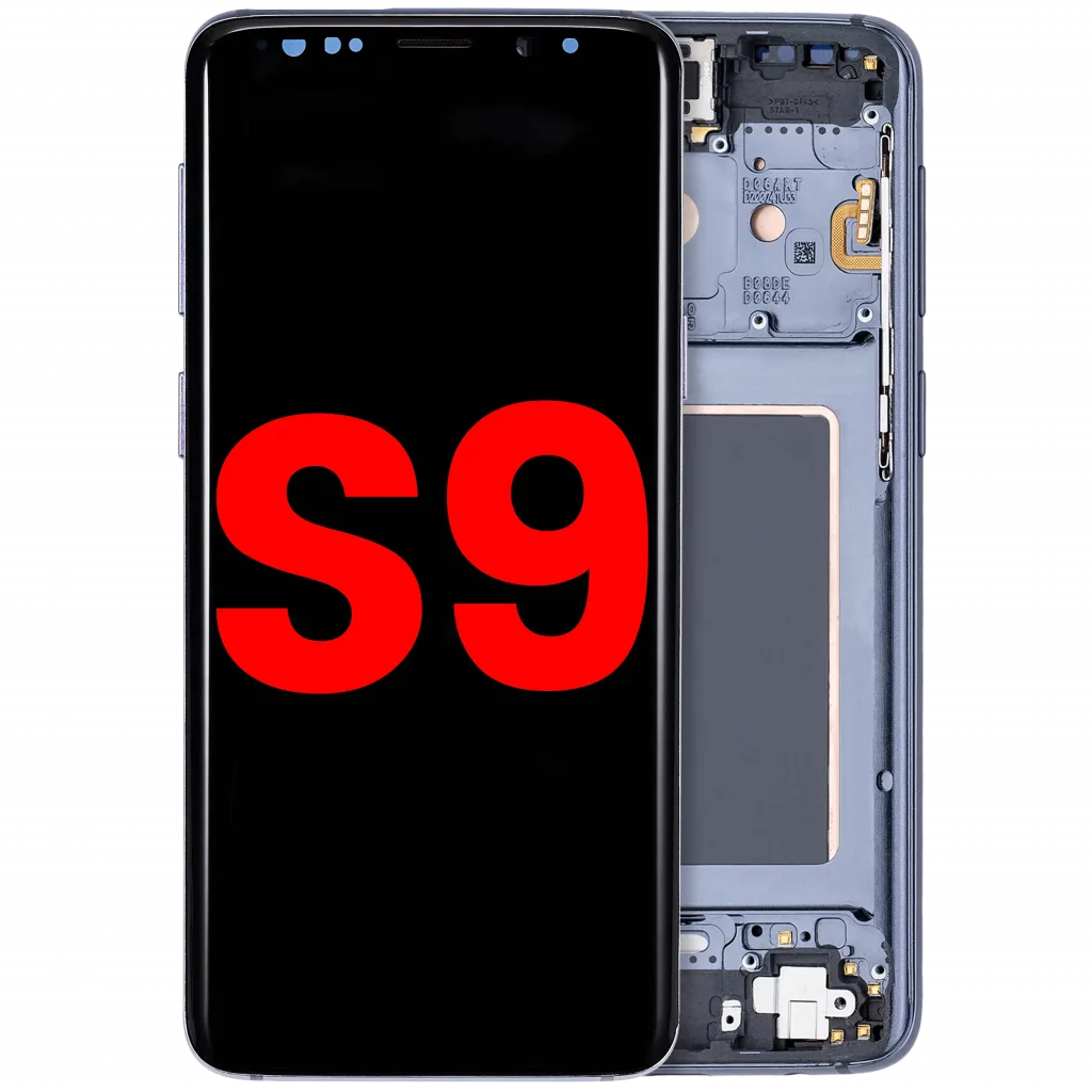 OLED Assembly With Frame For Samsung Galaxy S9 (Aftermarket Plus) (Titanium Gray)