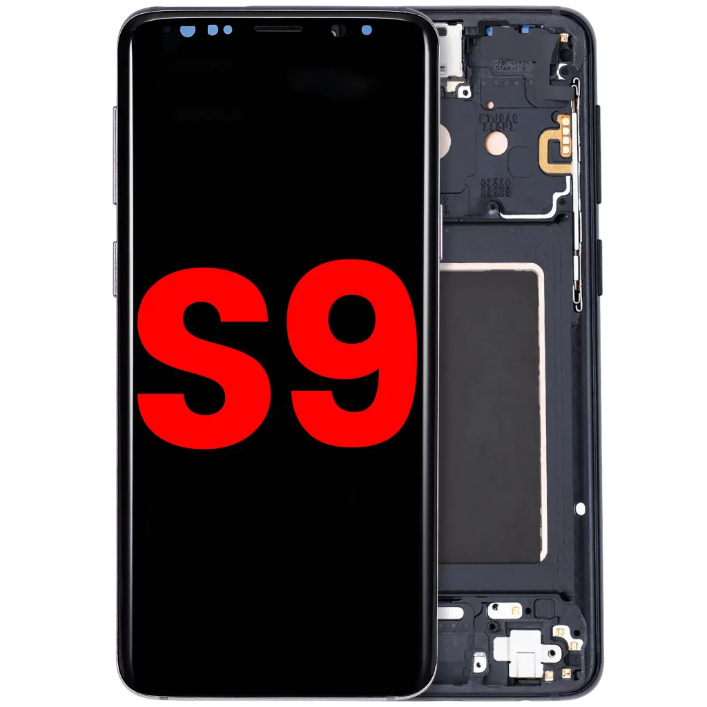 OLED Assembly With Frame For Samsung Galaxy S9 (Aftermarket Plus) (Midnight Black)