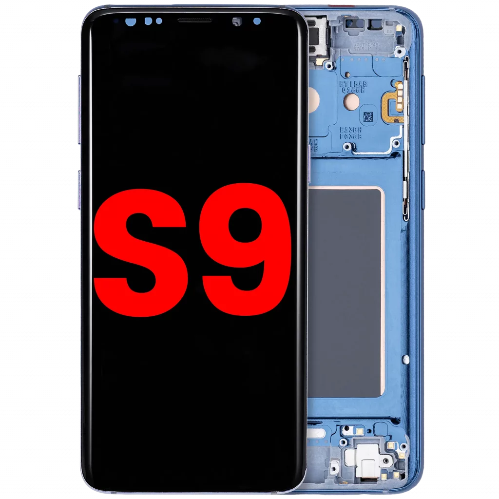 OLED Assembly With Frame For Samsung Galaxy S9 (Aftermarket Plus) (Coral Blue)