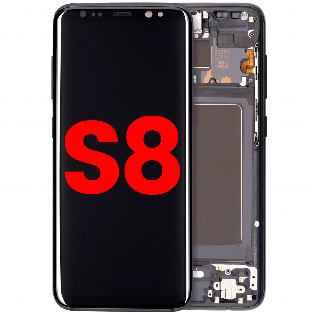 OLED Assembly With Frame For Samsung Galaxy S8 (Aftermarket Plus) (Midnight Black)