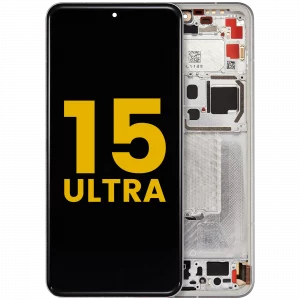 OLED Assembly With Frame For Xiaomi 15 Ultra (Refurbished) (White)