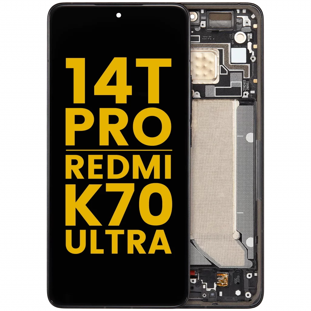 OLED Assembly With Frame For Xiaomi 14T Pro / Redmi K70 Ultra (Refurbished) (Titan Black)