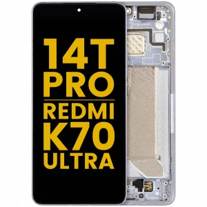 OLED Assembly With Frame For Xiaomi 14T Pro / Redmi K70 Ultra (Refurbished) (Titan Blue)