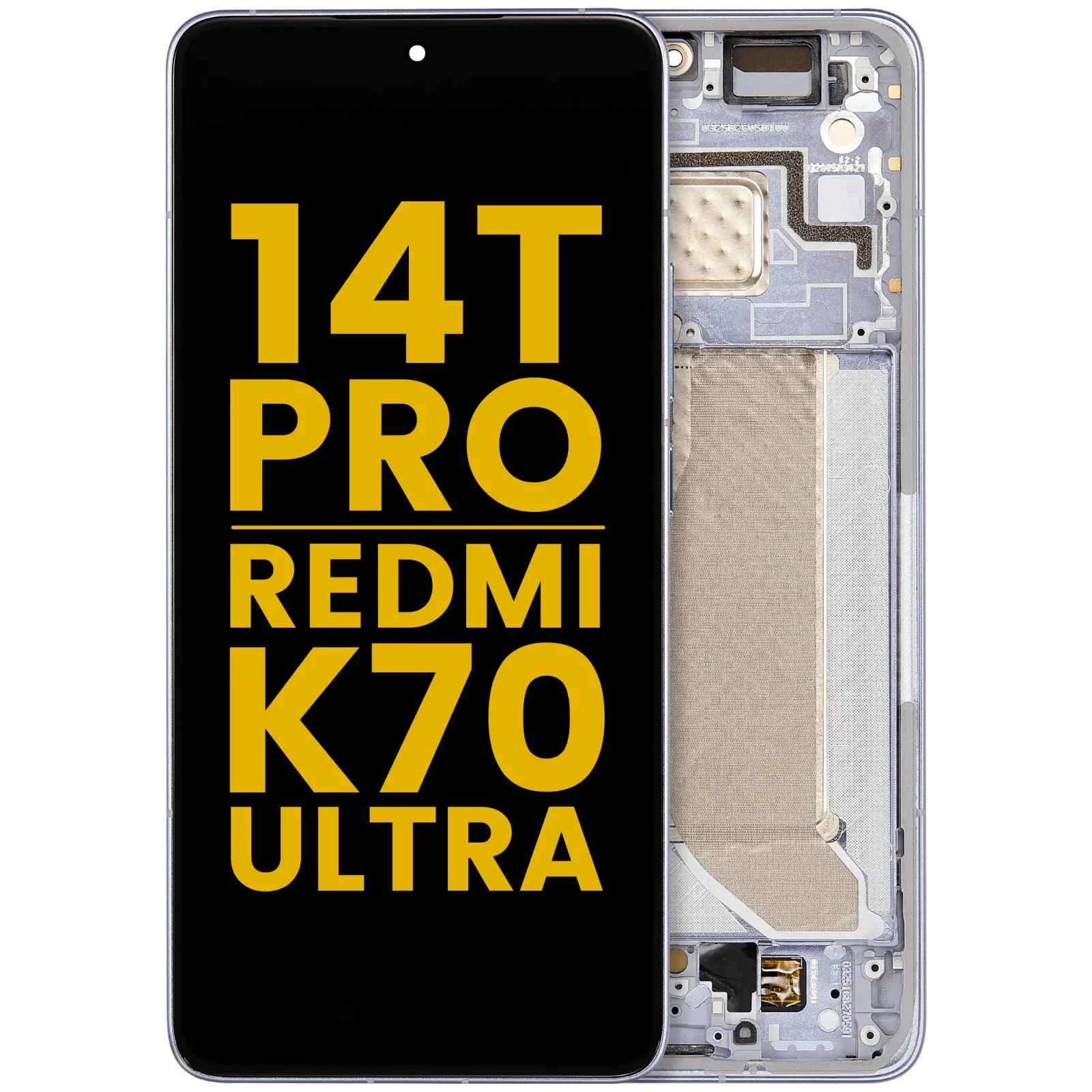 OLED Assembly With Frame For Xiaomi 14T Pro / Redmi K70 Ultra (Refurbished) (Titan Blue)