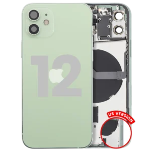 Back Housing W/ Small Parts For iPhone 12 (US Version) (Used OEM Pull: Grade B) (Green)