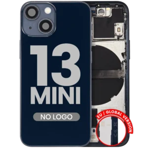 Back Housing W/ Small Parts For iPhone 13 Mini (EU / Global Version) (Aftermarket Plus) (Midnight)
