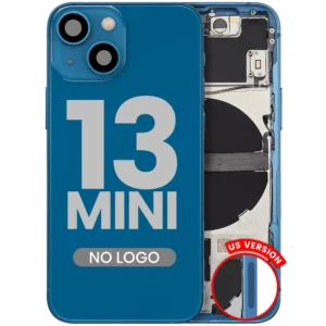 Back Housing W/ Small Parts For iPhone 13 Mini (US Version) (Aftermarket Plus) (Blue)