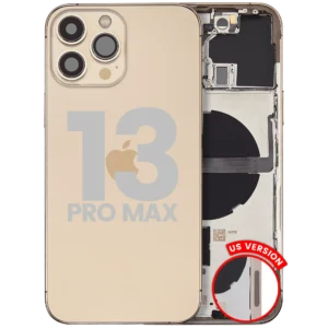 Back Housing W/ Small Parts For iPhone 13 Pro Max (US Version) (Used OEM Pull: Grade A) (Gold)
