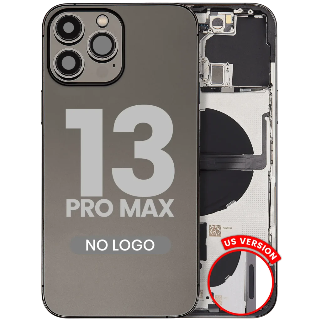 Back Housing W/ Small Parts For iPhone 13 Pro Max (US Version) (Aftermarket Plus) (Graphite)