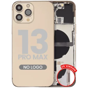 Back Housing W/ Small Parts For iPhone 13 Pro Max (US Version) (Aftermarket Plus) (Gold)