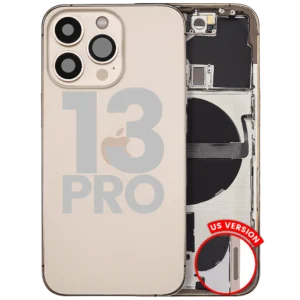 Back Housing W/ Small Parts For iPhone 13 Pro (US Version) (Used OEM Pull: Grade A) (Gold)