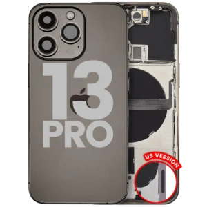 Back Housing W/ Small Parts For iPhone 13 Pro (US Version) (Used OEM Pull: Grade B) (Graphite)