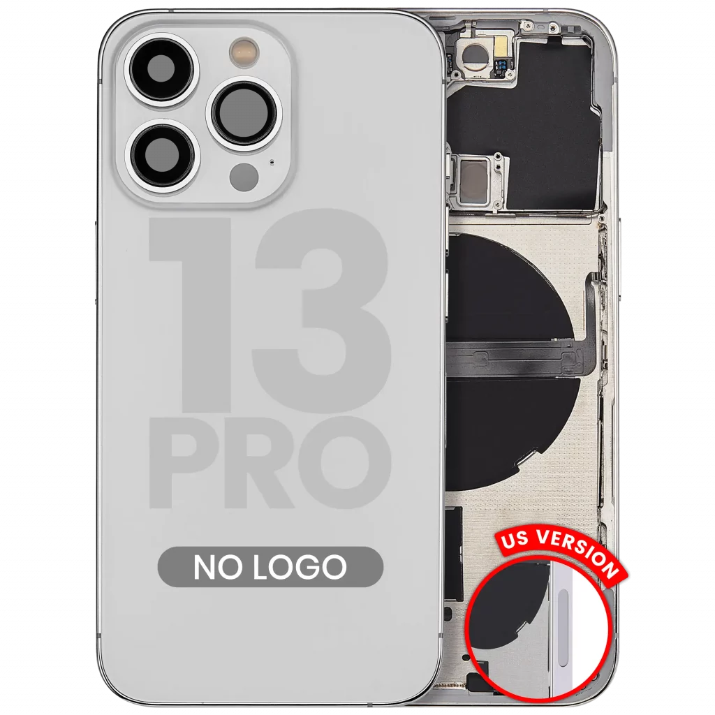 Back Housing W/ Small Parts For iPhone 13 Pro (US Version) (Aftermarket Plus) (Silver)