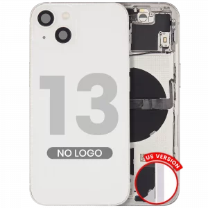 Back Housing W/ Small Parts For iPhone 13 (US Version) (Aftermarket Plus) (Starlight)