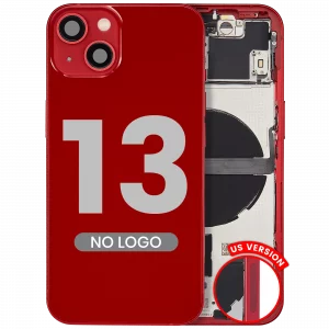 Back Housing W/ Small Parts For iPhone 13 (US Version) (Aftermarket Plus) (Red)