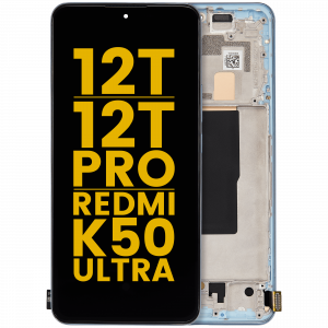 OLED Assembly With Frame For Xiaomi 12T / 12T Pro / Redmi K50 Ultra (Refurbished) (Blue)