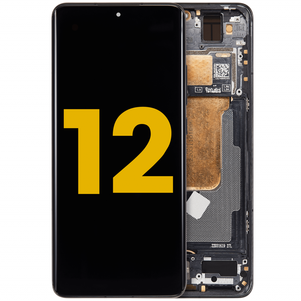 OLED Assembly With Frame For Xiaomi 12 / 12X / 12S (Refurbished) (Gray)