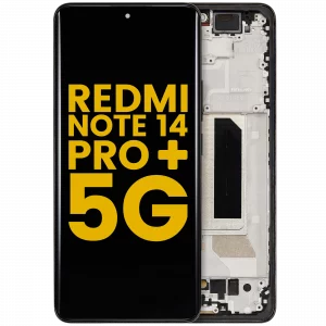 OLED Assembly With Frame For Xiaomi Redmi Note 14 Pro Plus 5G (Refurbished) (Midnight Black)