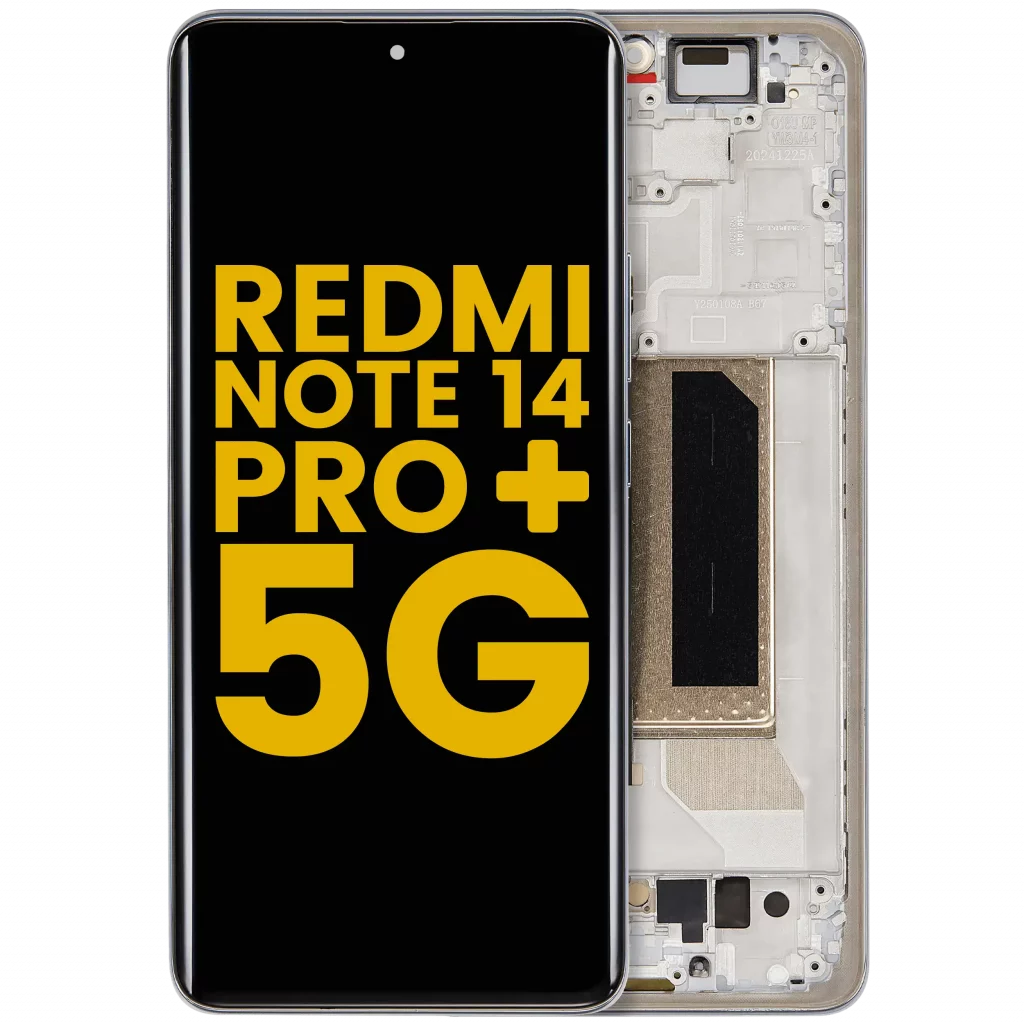 OLED Assembly With Frame For Xiaomi Redmi Note 14 Pro Plus 5G (Refurbished) (Frost Blue)