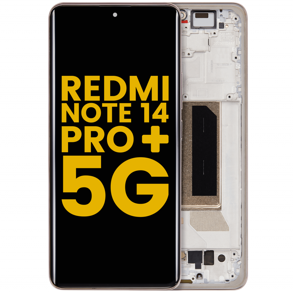 OLED Assembly With Frame For Xiaomi Redmi Note 14 Pro Plus 5G (Refurbished) (Sand Gold)