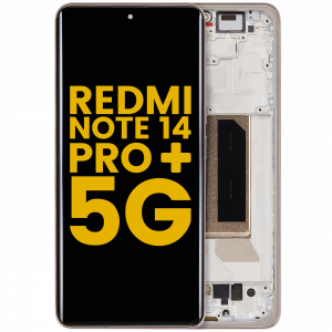 OLED Assembly With Frame For Xiaomi Redmi Note 14 Pro Plus 5G (Refurbished) (Sand Gold)