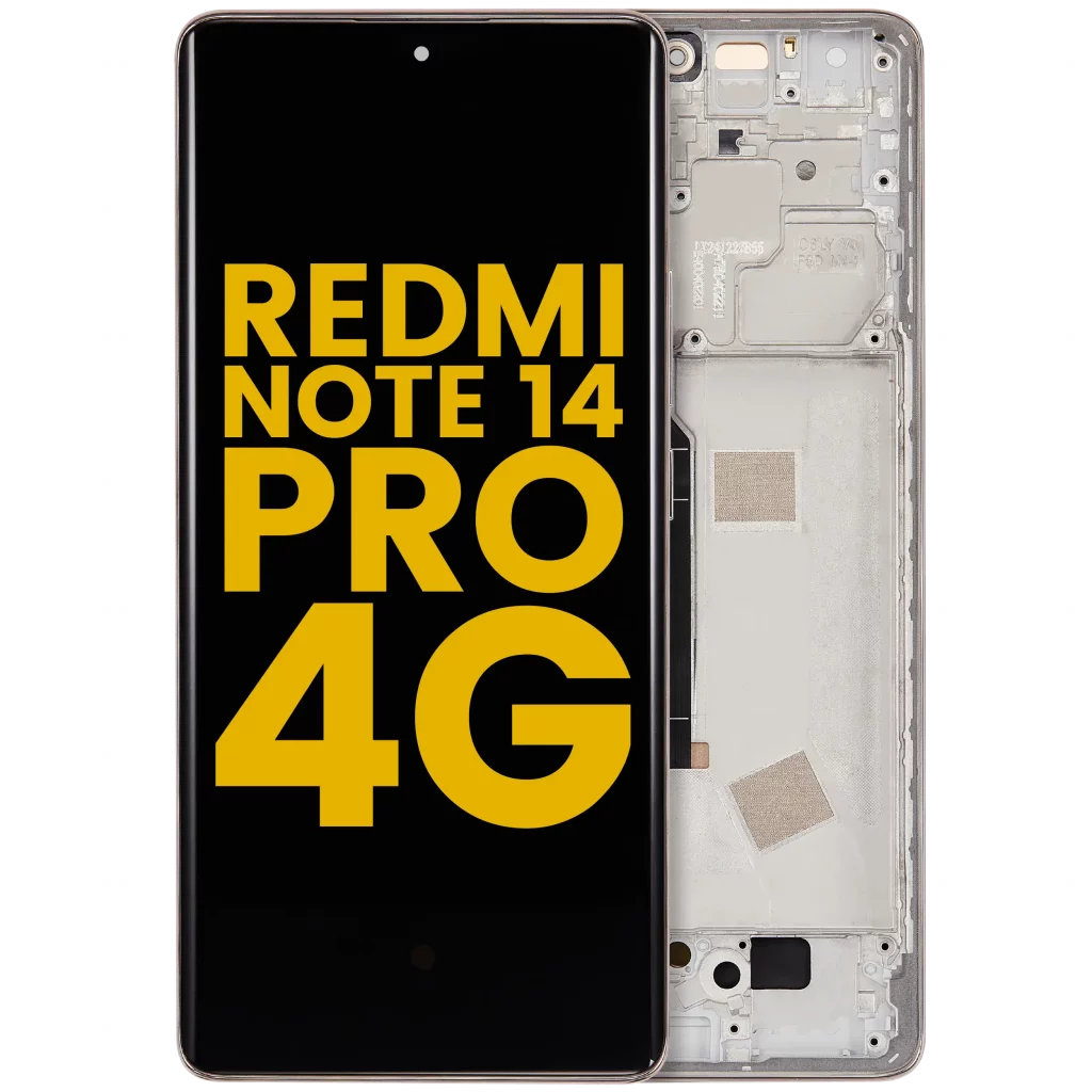 OLED Assembly With Frame For Xiaomi Redmi Note 14 Pro 4G (Refurbished) (Sand Gold)