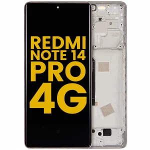 OLED Assembly With Frame For Xiaomi Redmi Note 14 Pro 4G (Refurbished) (Sand Gold)