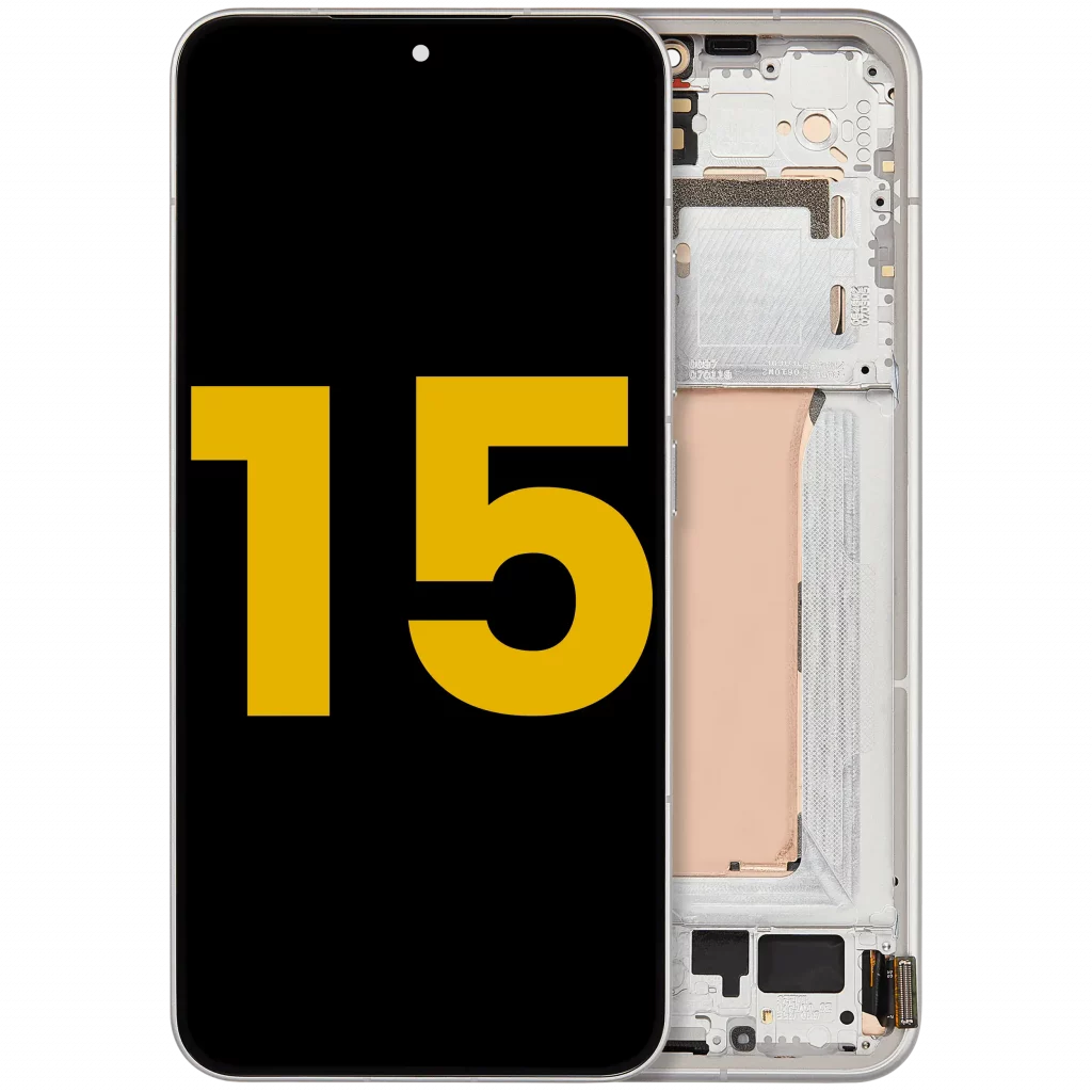 OLED Assembly With Frame For Xiaomi 15 (Refurbished) (White)