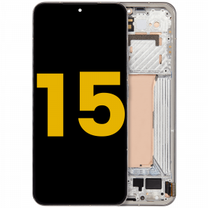 OLED Assembly With Frame For Xiaomi 15 (Refurbished) (Liquid Silver)