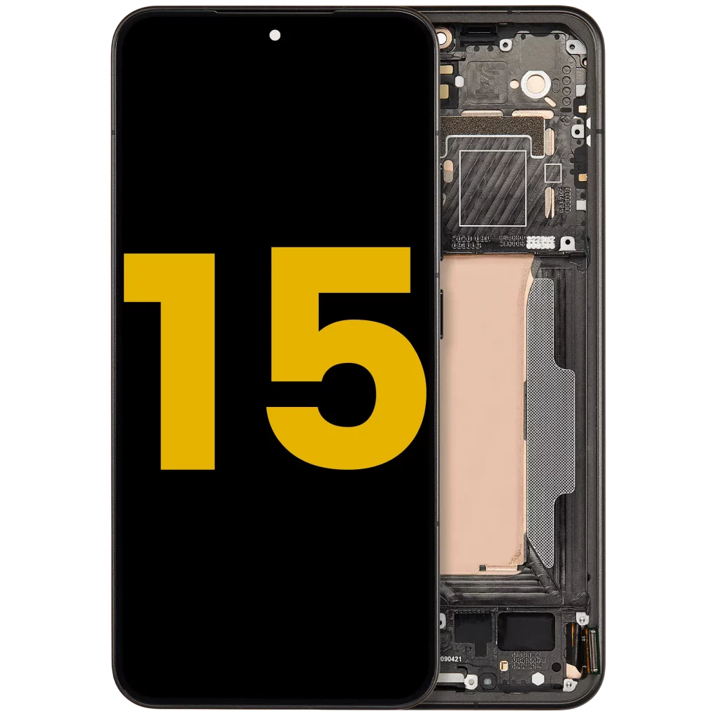 OLED Assembly With Frame For Xiaomi 15 (Refurbished) (Black)