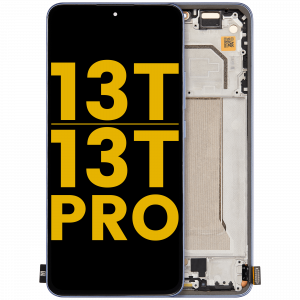 OLED Assembly With Frame For Xiaomi 13T / 13T Pro (Refurbished) (Alpine Blue)