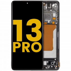 OLED Assembly With Frame For Xiaomi 13 Pro (Refurbished) (Black)