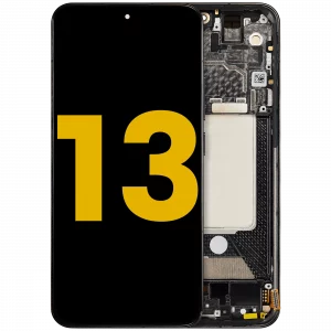 OLED Assembly With Frame For Xiaomi 13 (Refurbished) (Black)